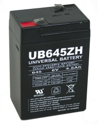 UB645 Universal (6V 4.5 AH F-1 Tab 0.187) SLA/AGM